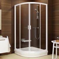 Душевой уголок Ravak BLCP4-90 Transparent, профиль белый фото в интернет-магазине «Wasser-Haus.ru»