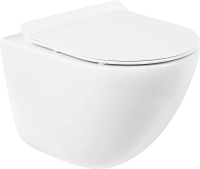 Унитаз подвесной BelBagno Amanda BB051CHR безободковый, крышка BB2111SC с микролифтом фото в интернет-магазине «Wasser-Haus.ru»