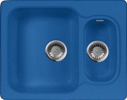 Мойка кухонная AquaGranitEx M-09 синяя фото в интернет-магазине «Wasser-Haus.ru»
