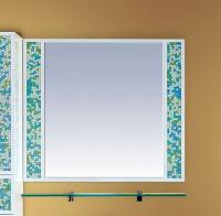Зеркало Misty Жемчужина 75 бело-голубая мозаика фото в интернет-магазине «Wasser-Haus.ru»