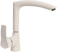 Смеситель AquaGranitEx C-7040 для кухонной мойки, бежевый