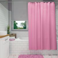 Штора для ванной Fora 001-В 180х180 см, розовая фото в интернет-магазине «Wasser-Haus.ru»