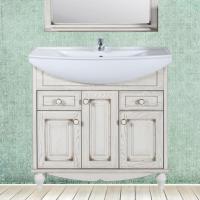 Тумба с раковиной ASB-Woodline Верона 85 бежевая