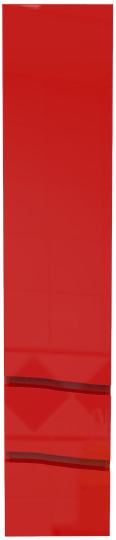 Шкаф-пенал АВН Фиджи 35 R, подвесной, красный фото в интернет-магазине «Wasser-Haus.ru»