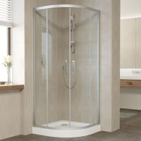 Душевой уголок Vegas Glass ZS 80 07 01 профиль матовый хром, стекло прозрачное фото в интернет-магазине «Wasser-Haus.ru»