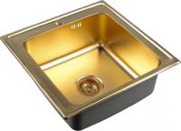 Мойка кухонная Zorg Inox Pvd SZR-5050 bronze фото в интернет-магазине «Wasser-Haus.ru»