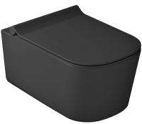 Унитаз подвесной Galassia Meg11 Pro 5486NEMT безободковый, с микролифтом, черный матовый фото в интернет-магазине «Wasser-Haus.ru»