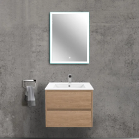 Мебель для ванной Vincea Gio 60 натуральный дуб фото в интернет-магазине «Wasser-Haus.ru»