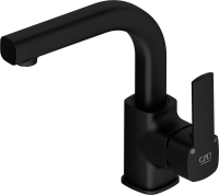 Смеситель для раковины GPD Pedra MTL160-S черный матовый