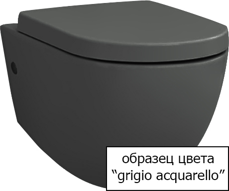 Крышка-сиденье ArtCeram Civitas CIA010 grigio acquarello, с микролифтом фото в интернет-магазине «Wasser-Haus.ru»