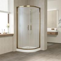 Душевой уголок Vegas Glass ZS Tur Novo 80 05 10 профиль бронза, стекло сатин фото в интернет-магазине «Wasser-Haus.ru»