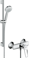 Комплект Hansgrohe Душевой гарнитур Crometta 100 26652400 + Смеситель для душа Novus Loop 71360000