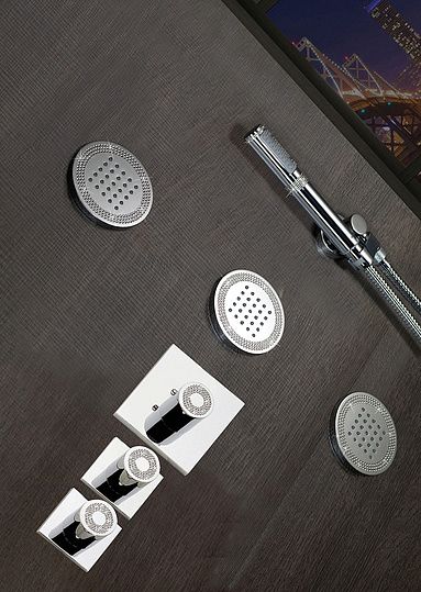 Термостат Bossini OKI 2 Outlets LP Z031203 для ванны с душем, хром фото в интернет-магазине «Wasser-Haus.ru»