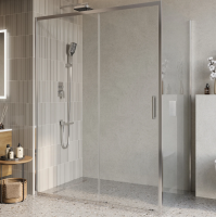 Душевой уголок BelBagno Luce AH-1-150/100-C-Cr стекло прозрачное фото в интернет-магазине «Wasser-Haus.ru»