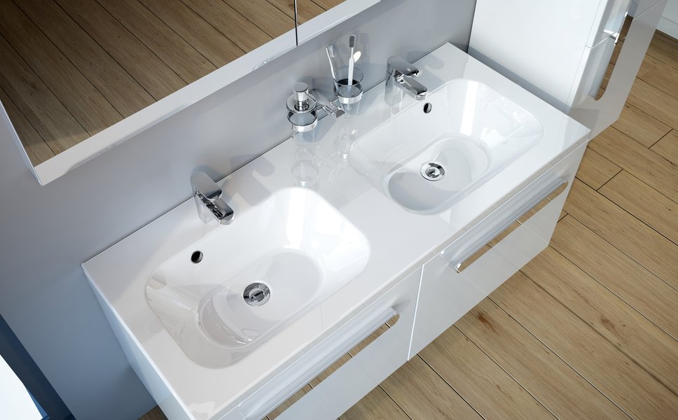 Мебель для ванной Ravak Chrome 120 белая фото в интернет-магазине «Wasser-Haus.ru»