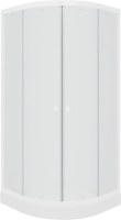 Душевой уголок Parly ZF81, 80x80, с поддоном, профиль белый, стекло матовое фото в интернет-магазине «Wasser-Haus.ru»