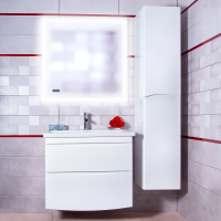 Мебель для ванной Бриклаер Вега 80 белая фото в интернет-магазине «Wasser-Haus.ru»