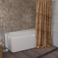 Штора для ванной Aima Design У37613 240x240, двойная, бежевая фото в интернет-магазине «Wasser-Haus.ru»