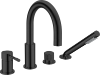 Смеситель на борт ванны Boheme Uno 460-B, black фото в интернет-магазине «Wasser-Haus.ru»