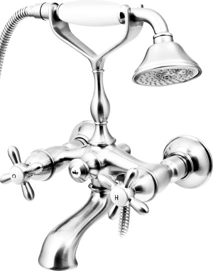 Смеситель Timo Ritz 0144Y Silver для ванны с душем фото в интернет-магазине «Wasser-Haus.ru»