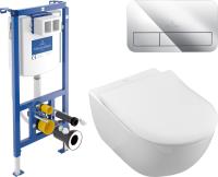 Комплект  Унитаз подвесной Villeroy & Boch Subway 2.0 5614R2R1 alpin + Система инсталляции для унитазов Villeroy & Boch 92242700 + Кнопка смыва фото в интернет-магазине «Wasser-Haus.ru»