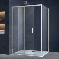 Душевой уголок Vincea Alpha VSR-3AL9014CL 140х90 см, профиль хром фото в интернет-магазине «Wasser-Haus.ru»