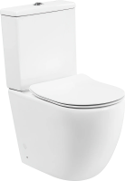 Унитаз-компакт BelBagno Amanda BB051CPR безободковый, крышка BB2034SC с микролифтом, бачок BB051T фото в интернет-магазине «Wasser-Haus.ru»