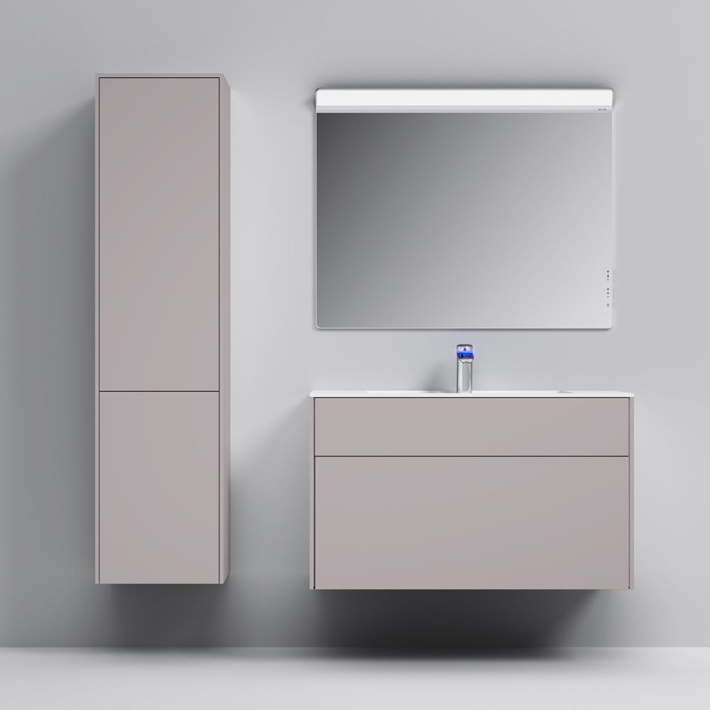 Мебель для ванной Am.Pm Inspire V2.0 100 элегантный серый фото в интернет-магазине «Wasser-Haus.ru»
