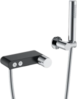 Смеситель для ванны с душем Boheme Stick 123-BCR black diamond chrome фото в интернет-магазине «Wasser-Haus.ru»