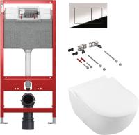 Комплект Унитаз подвесной Villeroy & Boch Subway 2.0 с инсталляцией TECE TECEprofil Uni 2.0 и кнопкой смыва TECE Now фото в интернет-магазине «Wasser-Haus.ru»