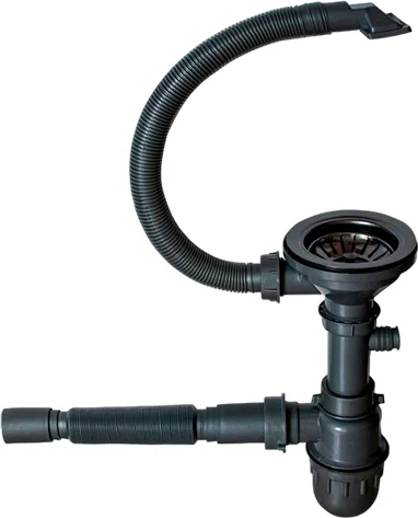 Комплект Мойка кухонная Mixline 548573 черный графит + Смеситель IDDIS Ace ACEBLFFi05 черный матовый, с гибким изливом фото в интернет-магазине «Wasser-Haus.ru»