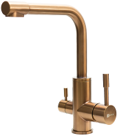 Смеситель для кухни Lemark Expert LM5061RGN розовое золото