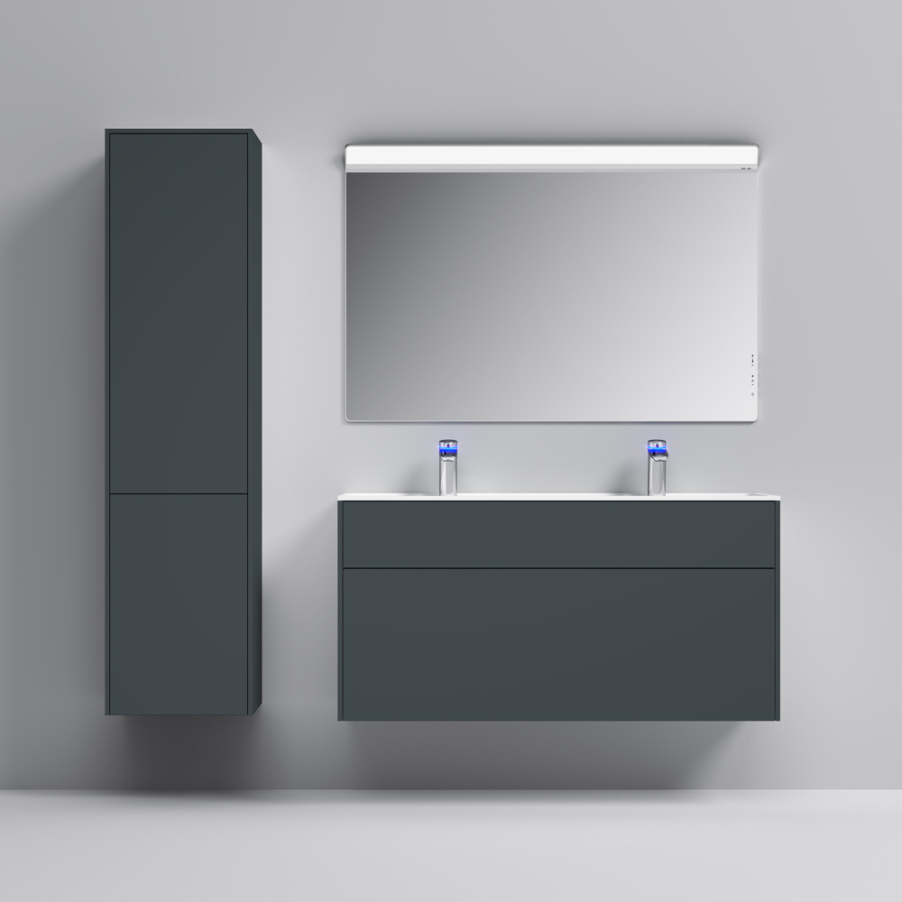 Мебель для ванной Am.Pm Inspire V2.0 120 графит матовый фото в интернет-магазине «Wasser-Haus.ru»