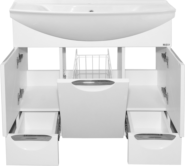 Мебель для ванной Misty Жасмин 85 белая эмаль фото в интернет-магазине «Wasser-Haus.ru»