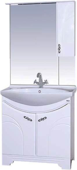 Мебель для ванной Misty Сицилия 85 белая эмаль фото в интернет-магазине «Wasser-Haus.ru»