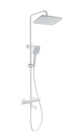 Душевая стойка Wonzon & Woghand WW-B3016-T1-MW, матовая белая фото в интернет-магазине «Wasser-Haus.ru»