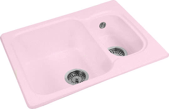 Мойка кухонная AquaGranitEx M-09 светло-розовая фото в интернет-магазине «Wasser-Haus.ru»