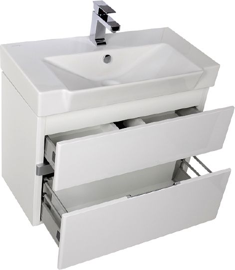 Мебель для ванной Aquanet Виго 80 белая фото в интернет-магазине «Wasser-Haus.ru»