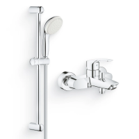 Душевой комплект Смеситель Grohe Eurosmart 33300003 + Гарнитур Tempesta New 27598001