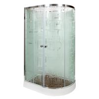 Душевая кабина DTO Em EM1511 L/R N LED 110 x 80 см, без крыши, с Led подсветкой фото в интернет-магазине «Wasser-Haus.ru»