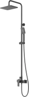 Душевая стойка Cezares Slider SLIDER-CD-NOP, со смесителем, матовый черный фото в интернет-магазине «Wasser-Haus.ru»