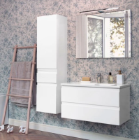 Мебель для ванной Jacob Delafon Madeleine 80 белый матовый фото в интернет-магазине «Wasser-Haus.ru»