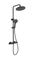 Душевая стойка Wonzon & Woghand WW-B3035-A1-MB, матовая черная фото в интернет-магазине «Wasser-Haus.ru»