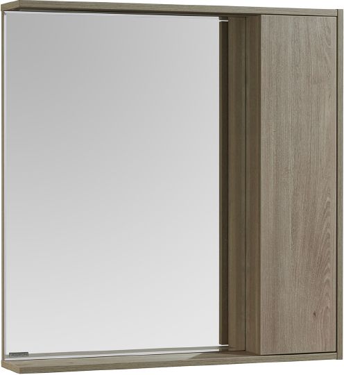 Зеркало-шкаф Акватон Стоун 80 сосна арлингтон, с подсветкой фото в интернет-магазине «Wasser-Haus.ru»