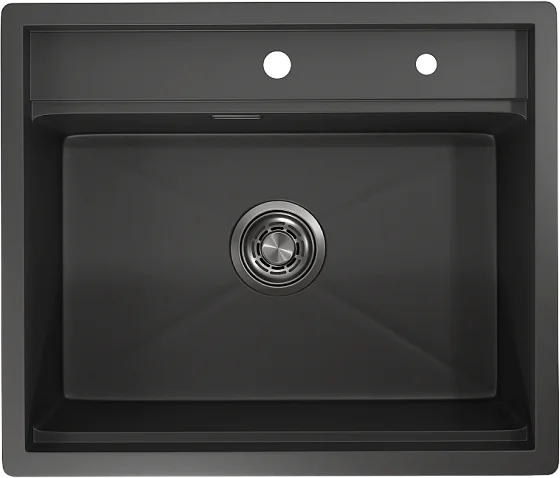 Мойка кухонная Granula Kitchen Space KS-6051, черный матовый фото в интернет-магазине «Wasser-Haus.ru»
