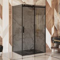 Душевой уголок Ambassador Benefit 19022202HBB-110HBB 130х110 см, профиль черный, стекло тонированное фото в интернет-магазине «Wasser-Haus.ru»
