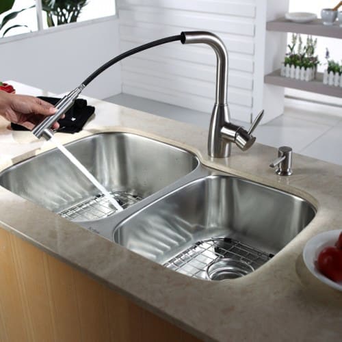Мойка кухонная Kraus KBU-24 фото в интернет-магазине «Wasser-Haus.ru»