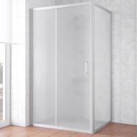 Душевой уголок Vegas Glass ZP+ZPV NOVO 120*80 07 10 профиль матовый хром, стекло сатин фото в интернет-магазине «Wasser-Haus.ru»