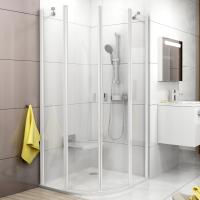 Душевой уголок Ravak CSKK4-90 Transparent, профиль белый фото в интернет-магазине «Wasser-Haus.ru»