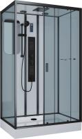 Душевая кабина Niagara Premium NG-6912-01GQL BLACK 120х80х210 левая, черная фото в интернет-магазине «Wasser-Haus.ru»